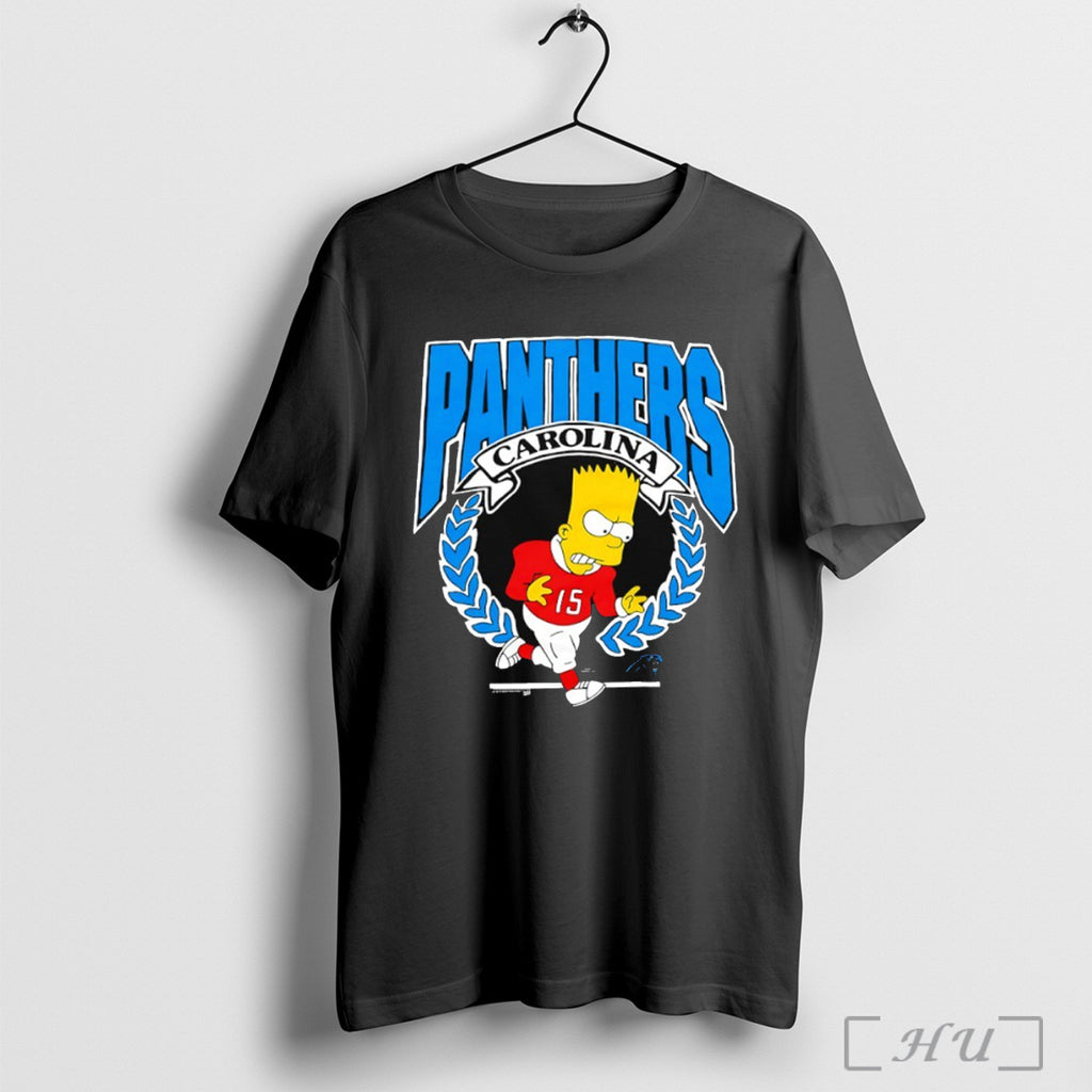 Officials Bart The Simpsons X Carolina Panthers T Shirt