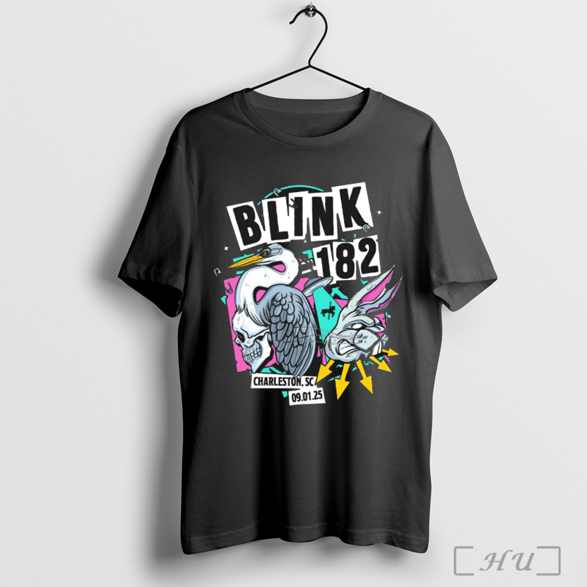 Officials Blink 182 09 01 2025 Missionary Impossible Tour Charleston Sc T Shirt