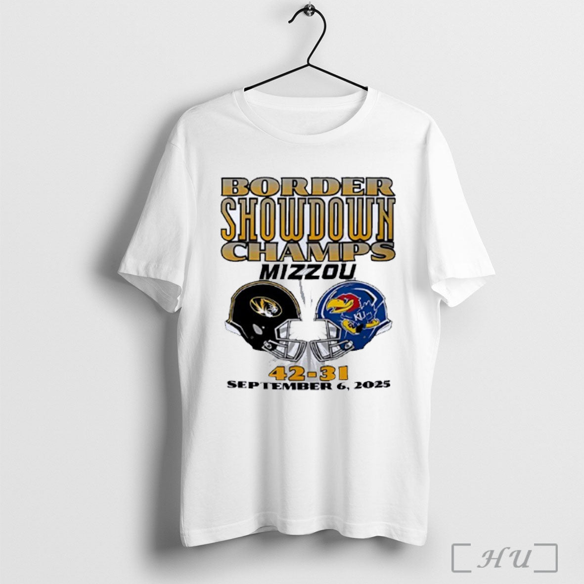 Officials Border Showdown Champs Missouri Tigers Vs Kansas Jayhawks 42 31 September 6th 2025 Helmet