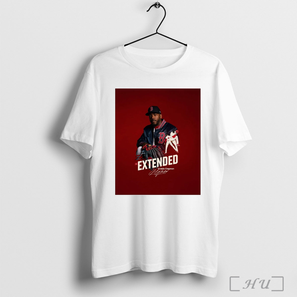 Officials Boston Red Sox Aroldis Chapman Extended Locked In Chappy Signature Poster T Shirt
