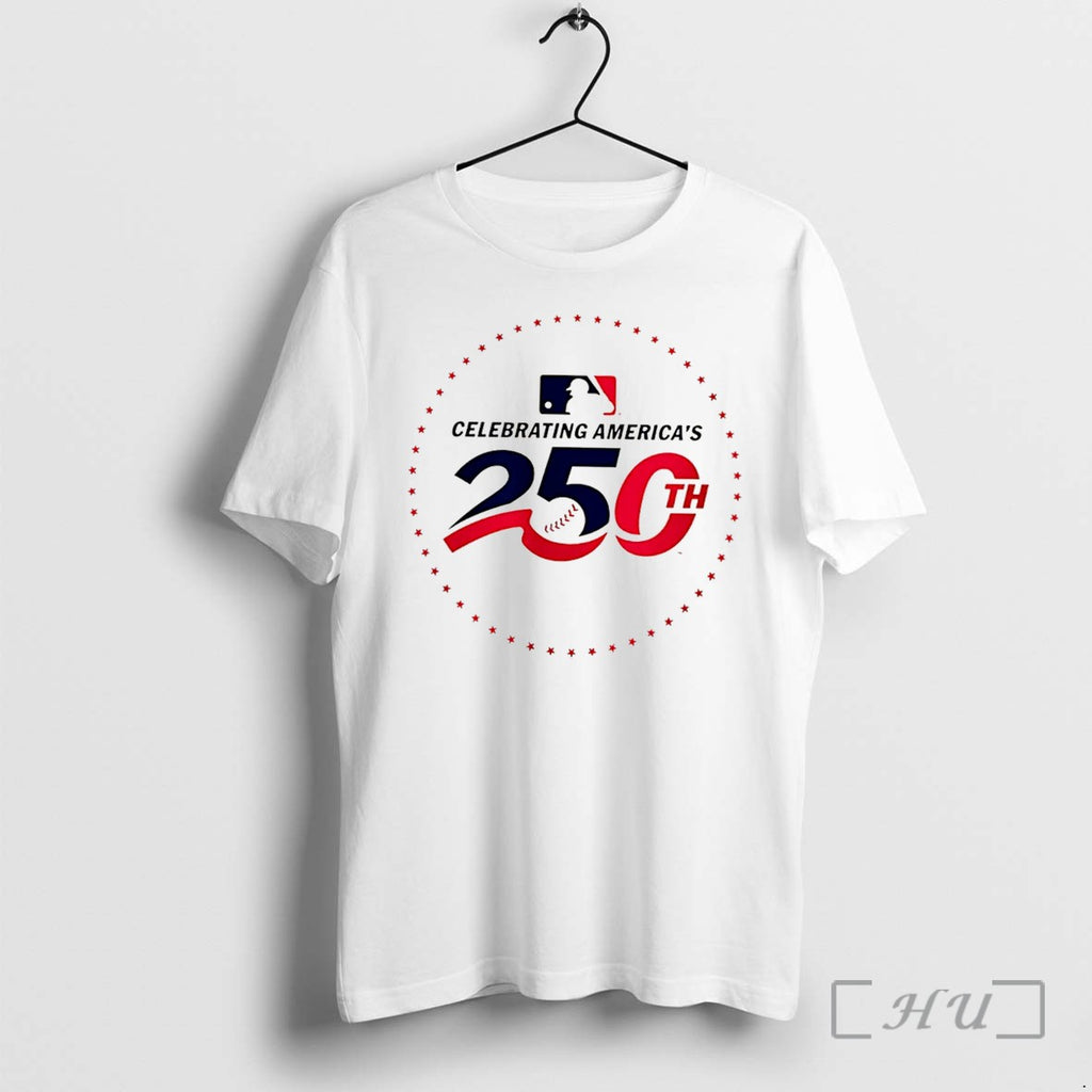 Officials Boston Red Sox Celebrating Americas 250th Logo Tee
