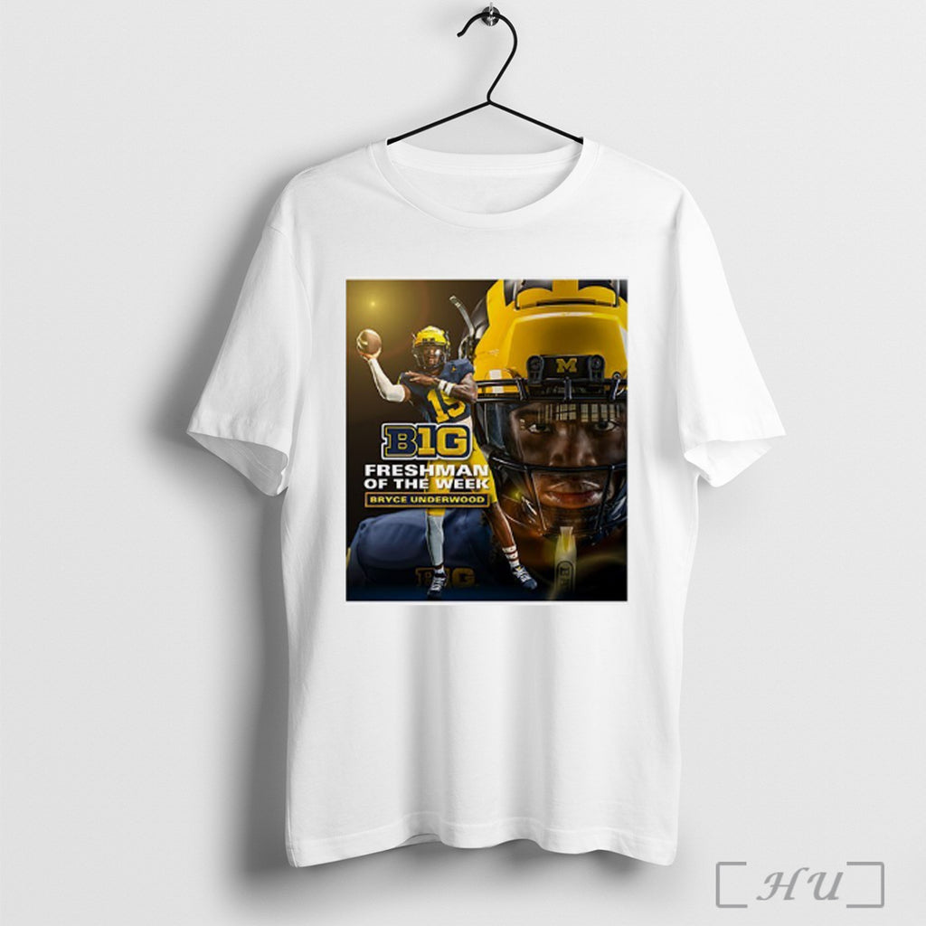 Officials Bryce Underwood Big 10 Freshman Of The Week T Shirt