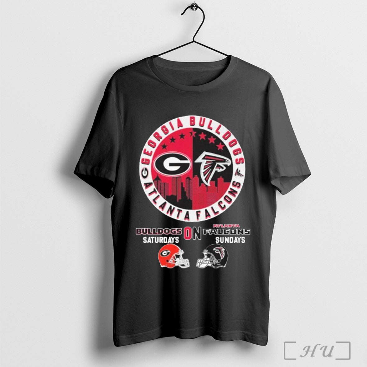 Officials Bulldogs Saturdays On Atlanta Falcons Sundays City Vintage T Shirt