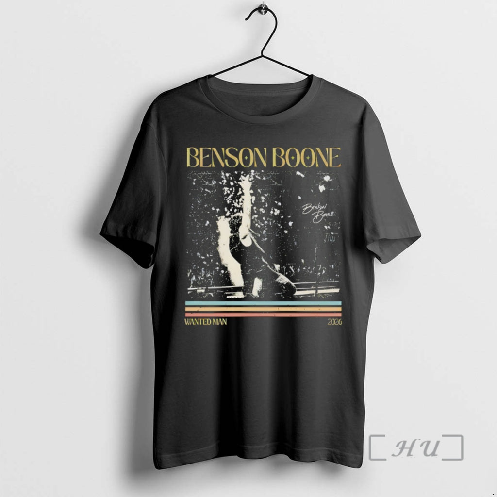 Officials Cmda4blu Benson Boone Wanted Man World Tour 2026 Signature Vintage Premium T Shirts Sweater