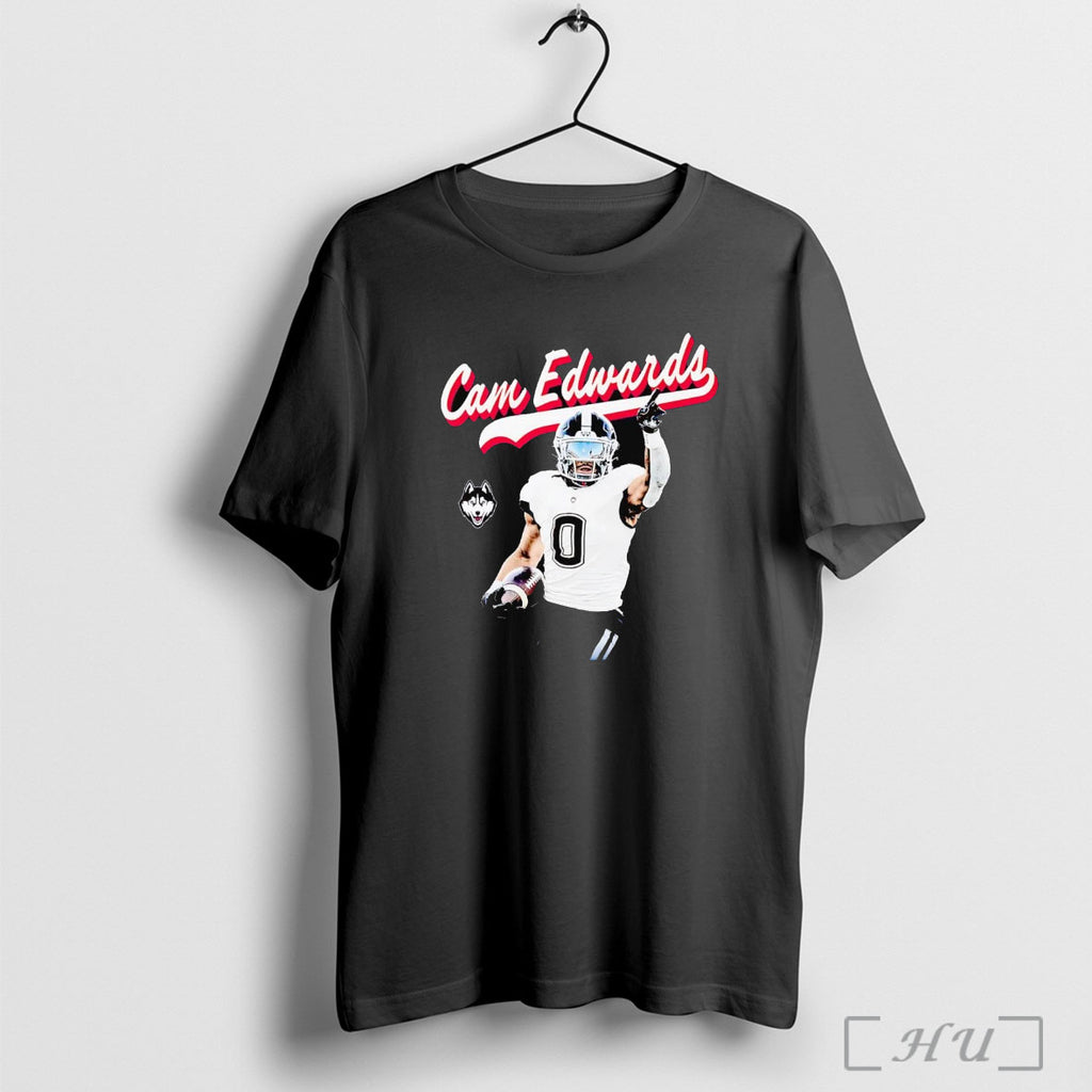 Officials Cam Edwards Illustrated Celebration Uconn Huskies T Shirt