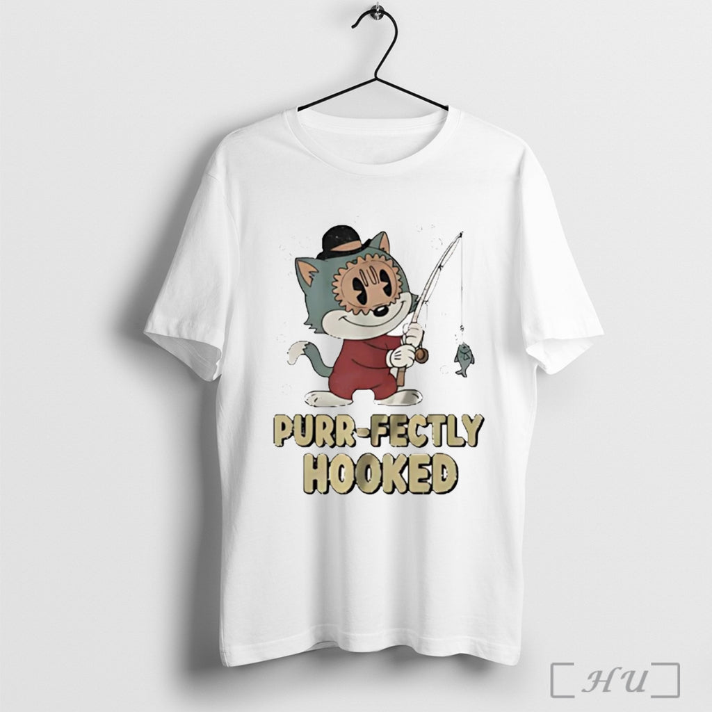 Officials Cat Purrfectly Hooked T Shirt