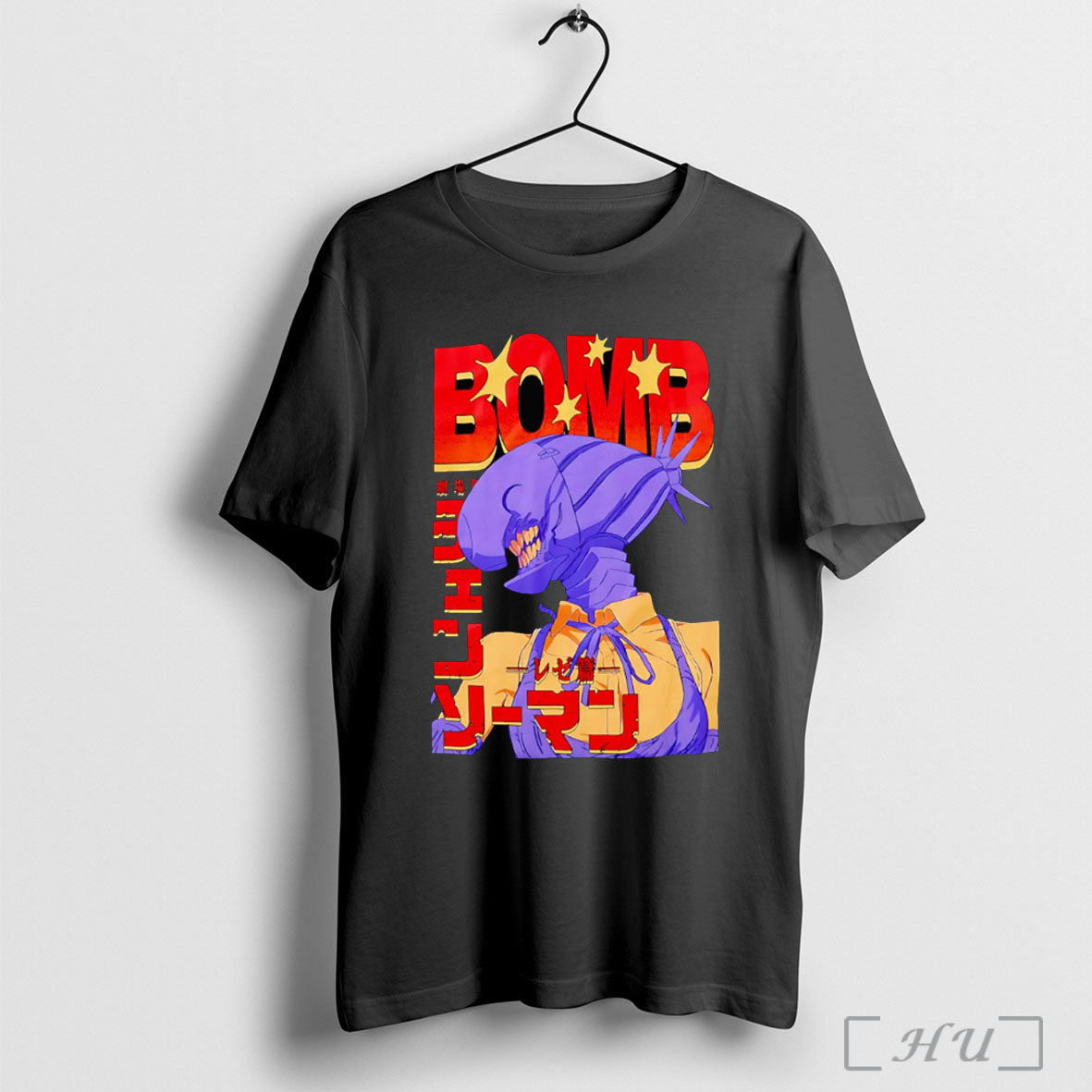 Officials Chainsaw Man The Movie Reze Arc Bomb Devil Poster T Shirt
