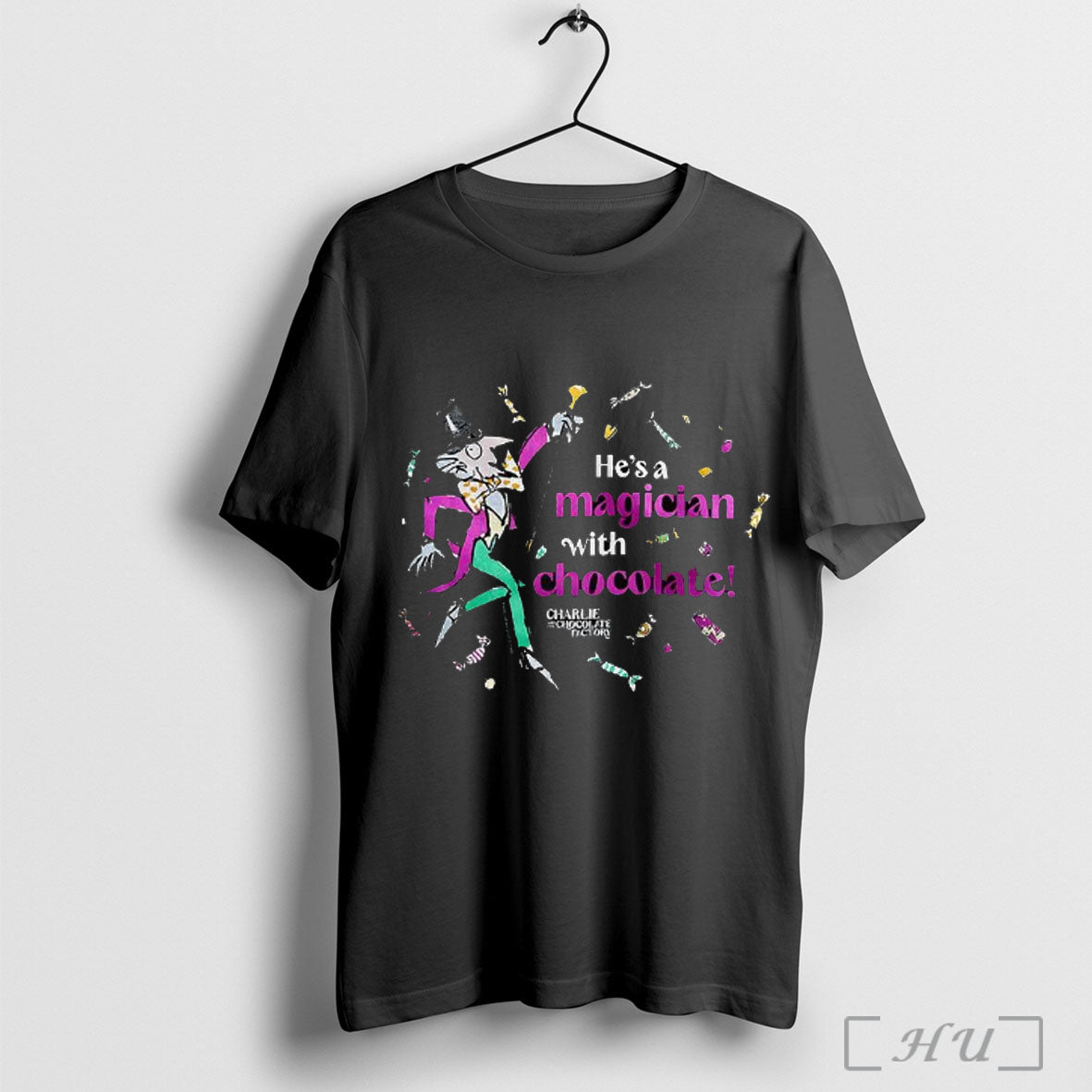 Officials Charlie And The Chocolate Factory Magician With Chocolate Comic T Shirt