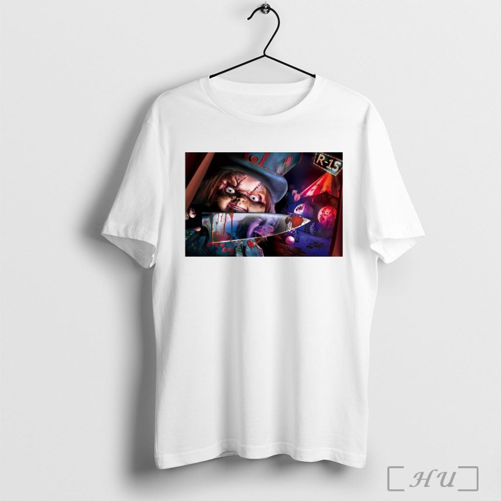 Officials Chuckys Carnival Of Chaos Chuckys Blood Stained Festival Halloween 2025 T Shirt