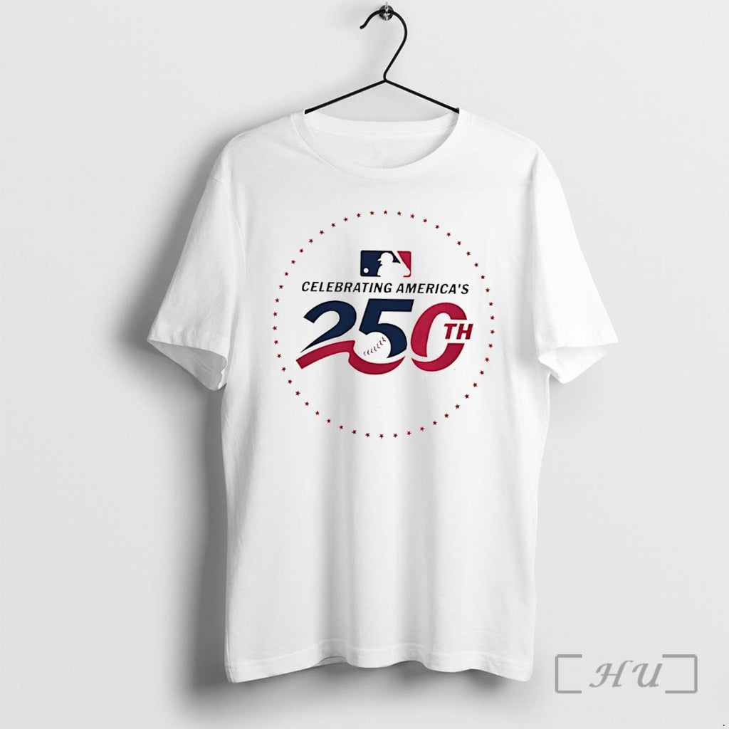Officials Cincinnati Reds Celebrating Americas 250th Logo Tee