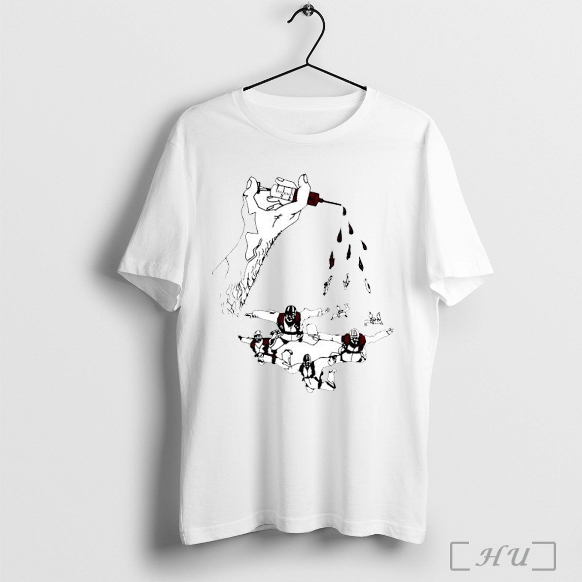 Officials Collier 83 Skydivers Syringe Posters White T Shirt