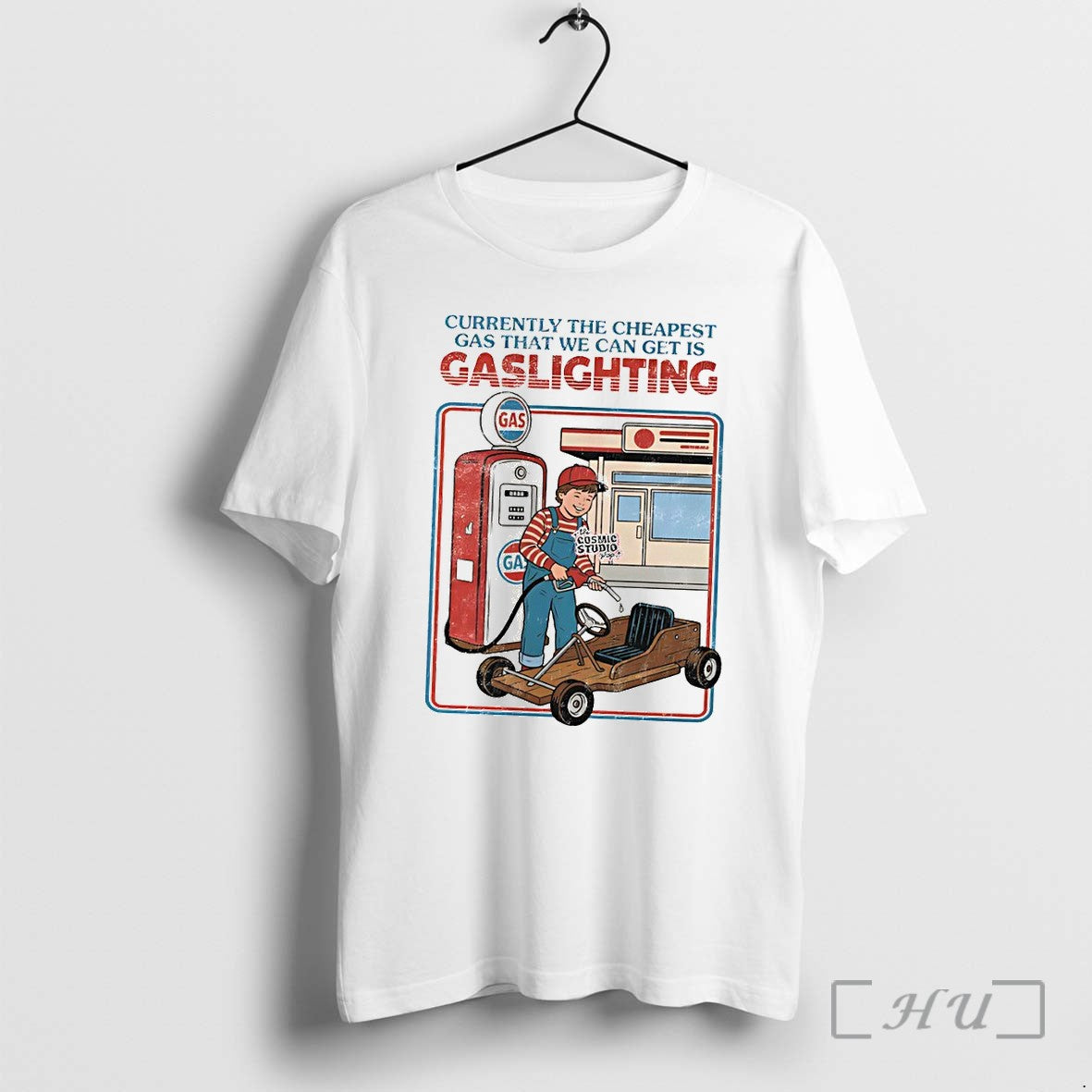 Officials Currently The Cheapest Gas That We Can Get Is Gaslighting Gas Premium T Shirts