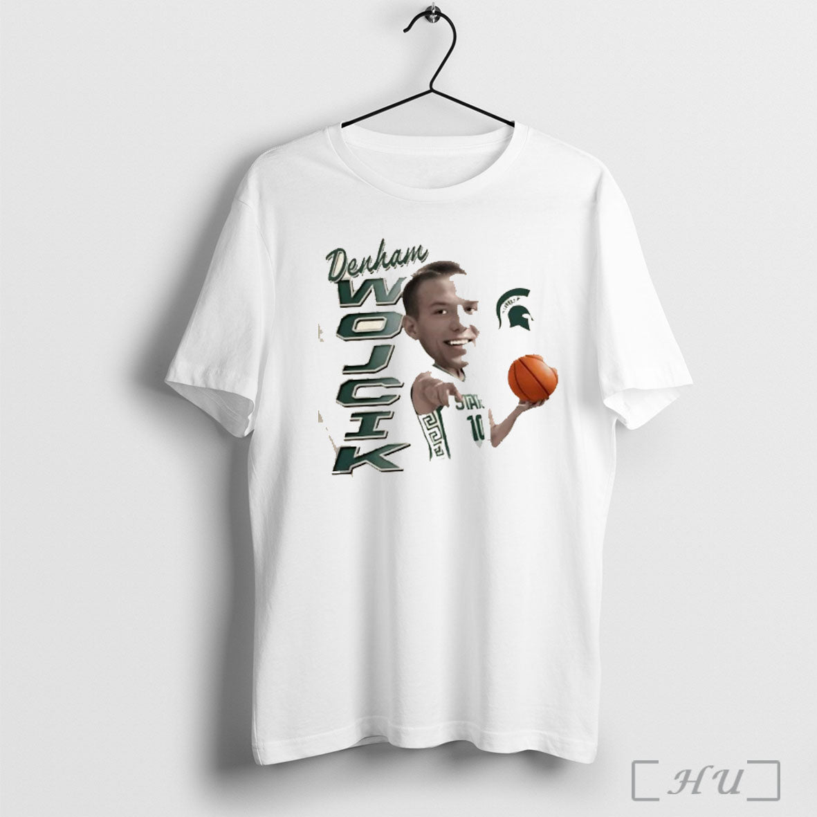 Officials Denham Wojcik Michigan State Spartans Elevated Caricature T Shirt