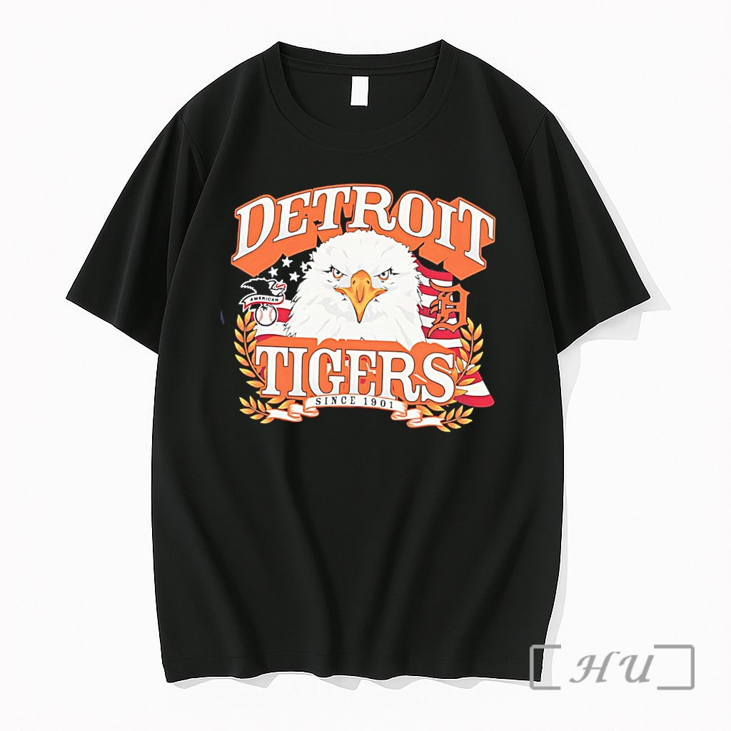 Officials Detroit Tigers Americana Eagle Celebrating Americas 250th Tee