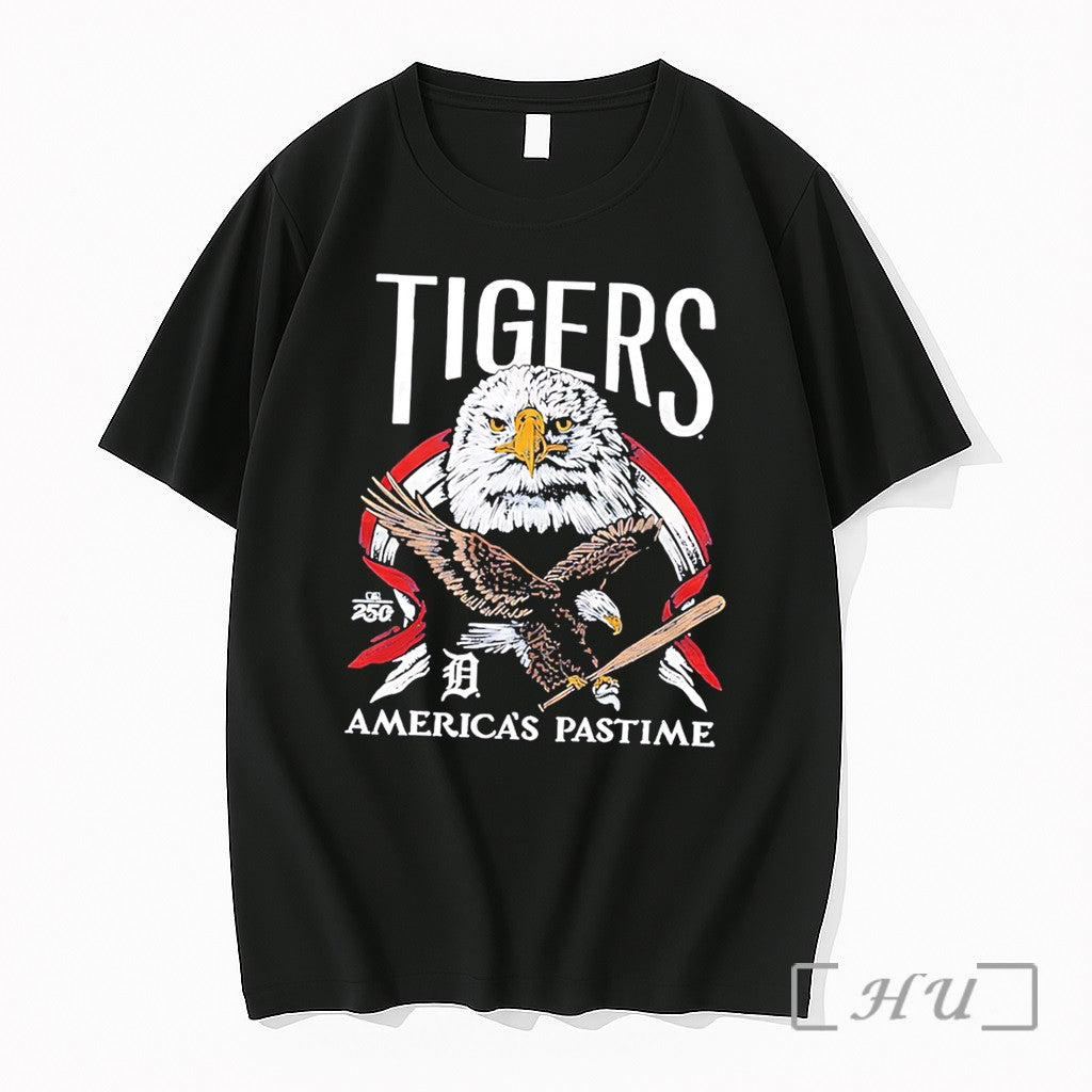 Officials Detroit Tigers Americas Pastime 250th Tri Blend Tee