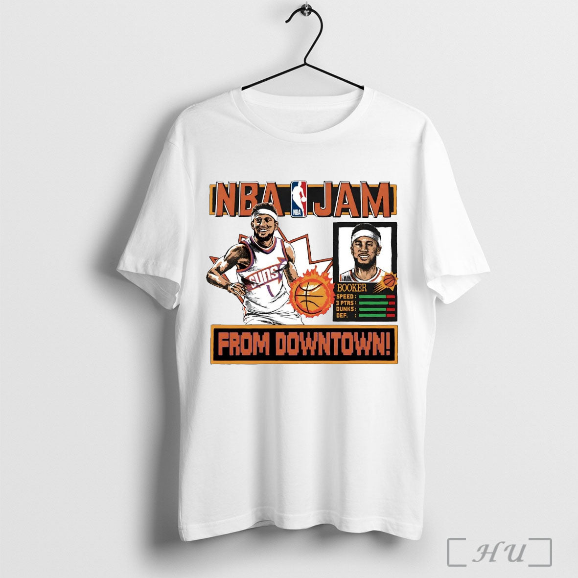 Officials Devin Booker Nba Jam From Downtown Phoenix Suns T Shirt