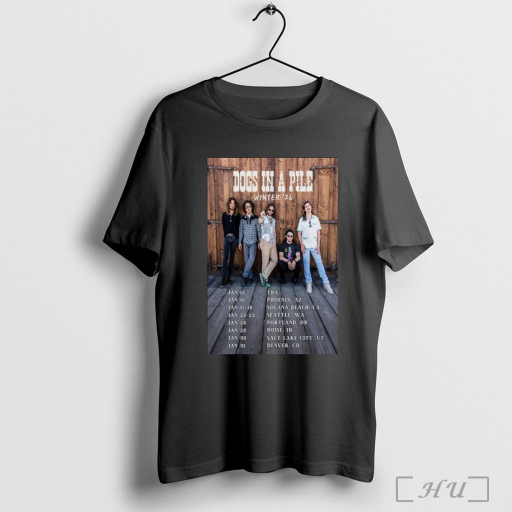 Officials Dogs In A Pile Winter 2026 Tour T Shirt