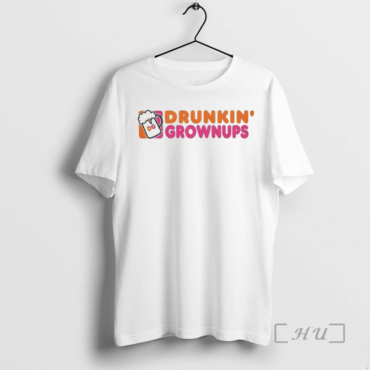 Officials Drunkin Grownups Dunkin Donuts Parody Logo