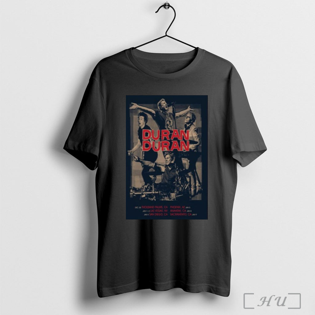 Officials Duran Duran 2025 2026 Tour T Shirt