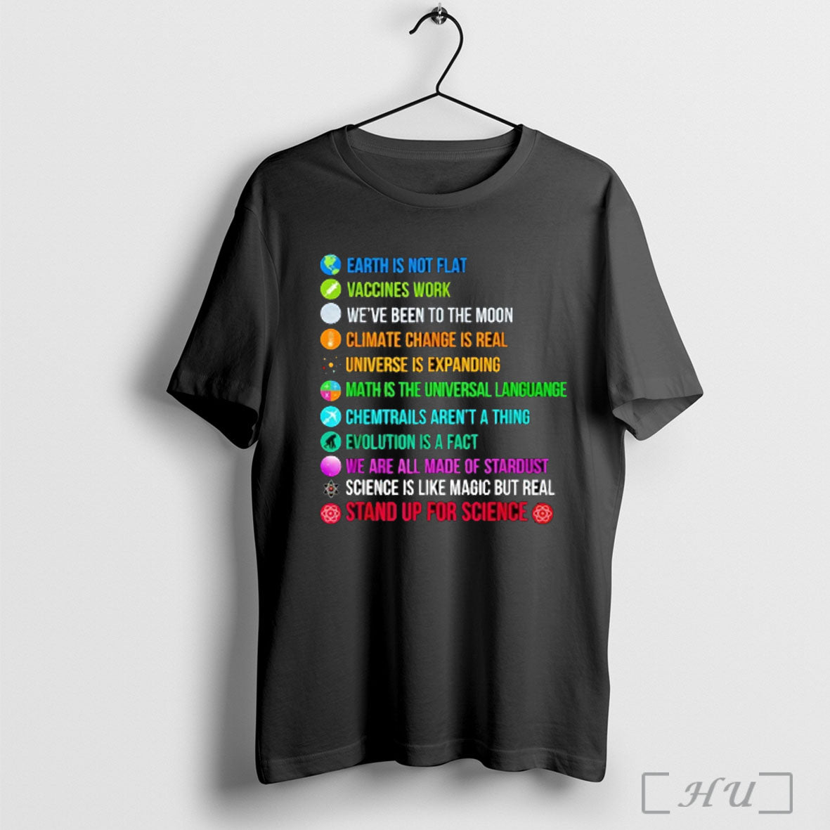 Officials Earth Is Not Flat Stand Up For Science T Shirt