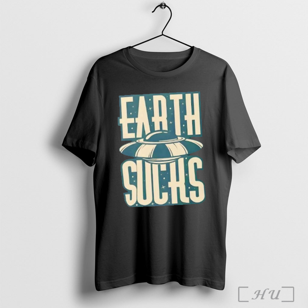 Officials Earth Sucks Ufo Alien T Shirt