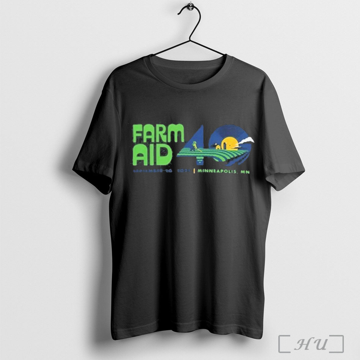Officials Farm Aid 40 Festival Logo T Shirt