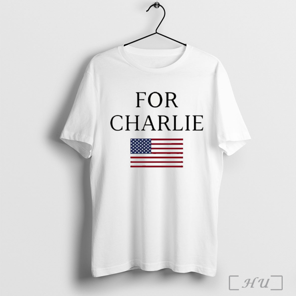 Officials For Charlie With American Flag T Shirt