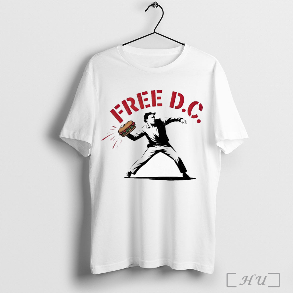 Officials Free D C Funny Protest Sandwich Design T Shirt