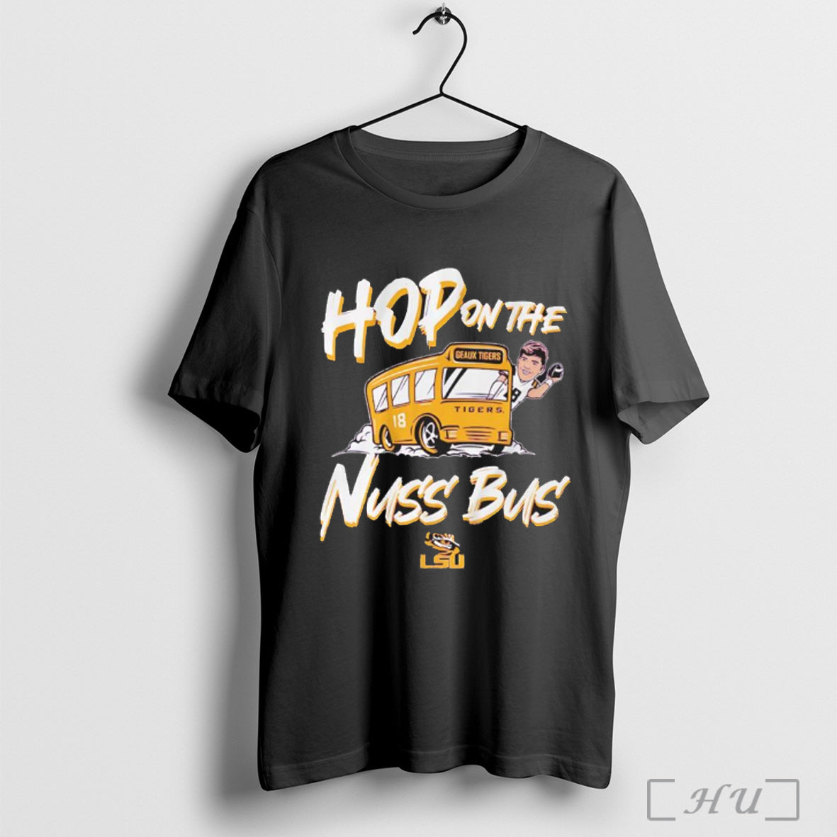 Officials Garrett Nussmeier Hop On The Nuss Bus Lsu Football T Shirt