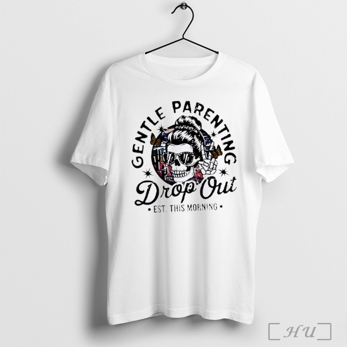 Officials Gentle Parenting Drop Out Funny Mom Life White T Shirt
