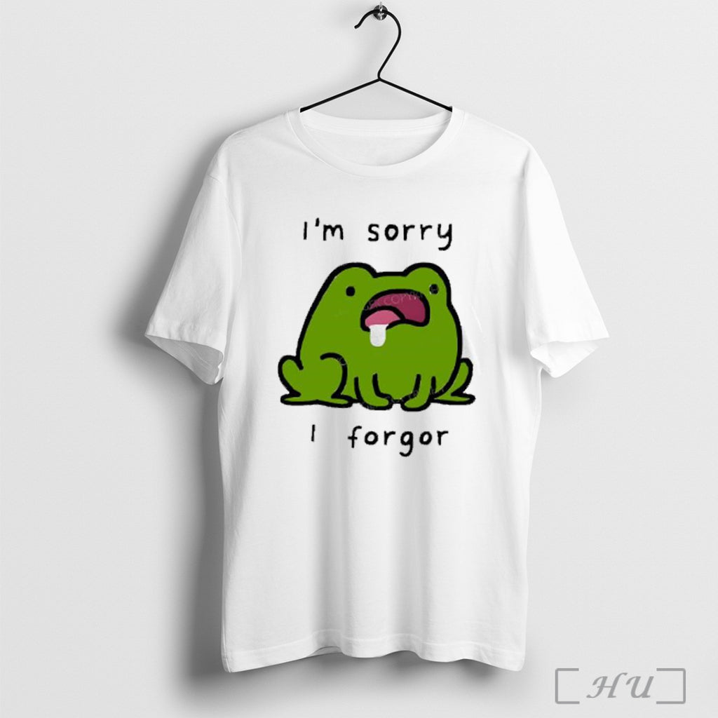 Officials Green Frog With Bad Memory Im Sorry I Forgot T Shirt