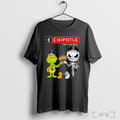 Officials Grinch And Jack Skellington Fist Bump Chipotle Halloween T Shirt