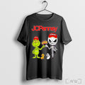 Officials Grinch And Jack Skellington Fist Bump Jcpenney Halloween T Shirt