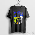 Officials Grinch And Jack Skellington Fist Bump Kroger Halloween T Shirt