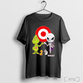 Officials Grinch And Jack Skellington Fist Bump Target Halloween T Shirt