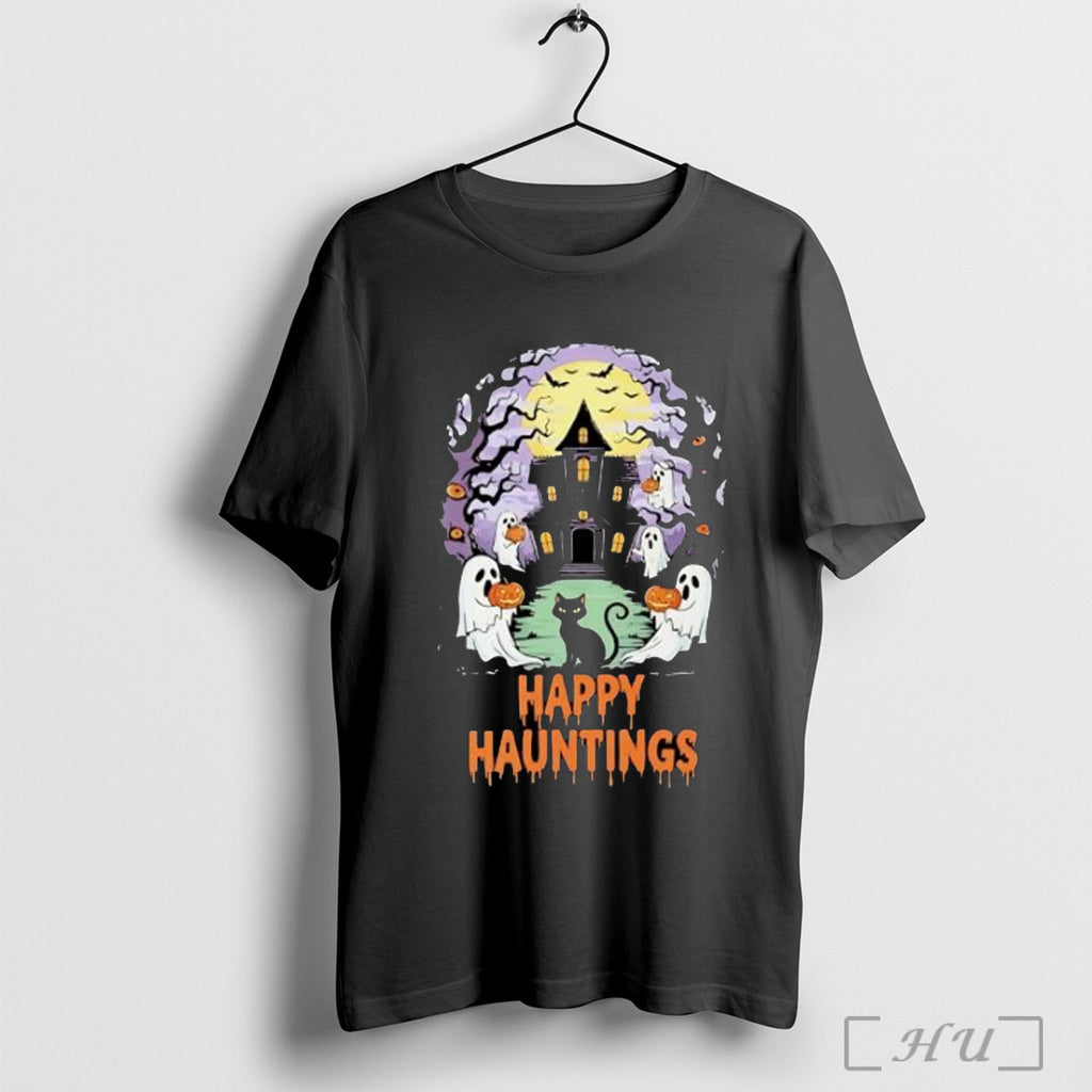 Officials Happy Hauntings Halloween 2025 T Shirt
