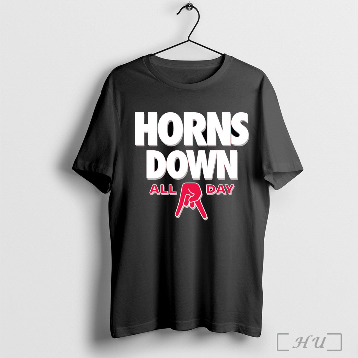 Officials Horns Down All Day Georgia T Shirt