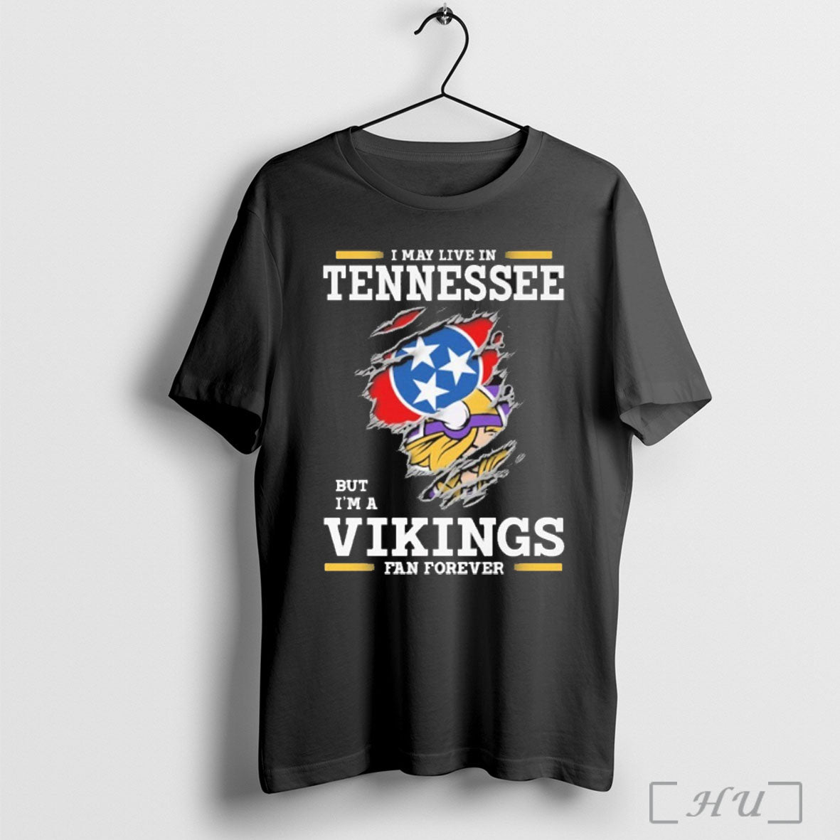 Officials I May Live In Tennessee But Im A Vikings Fan Forever T Shirt