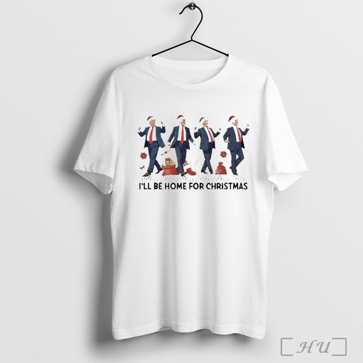 Officials I Will Be Home For Christmas Dancing Trump T Shirt