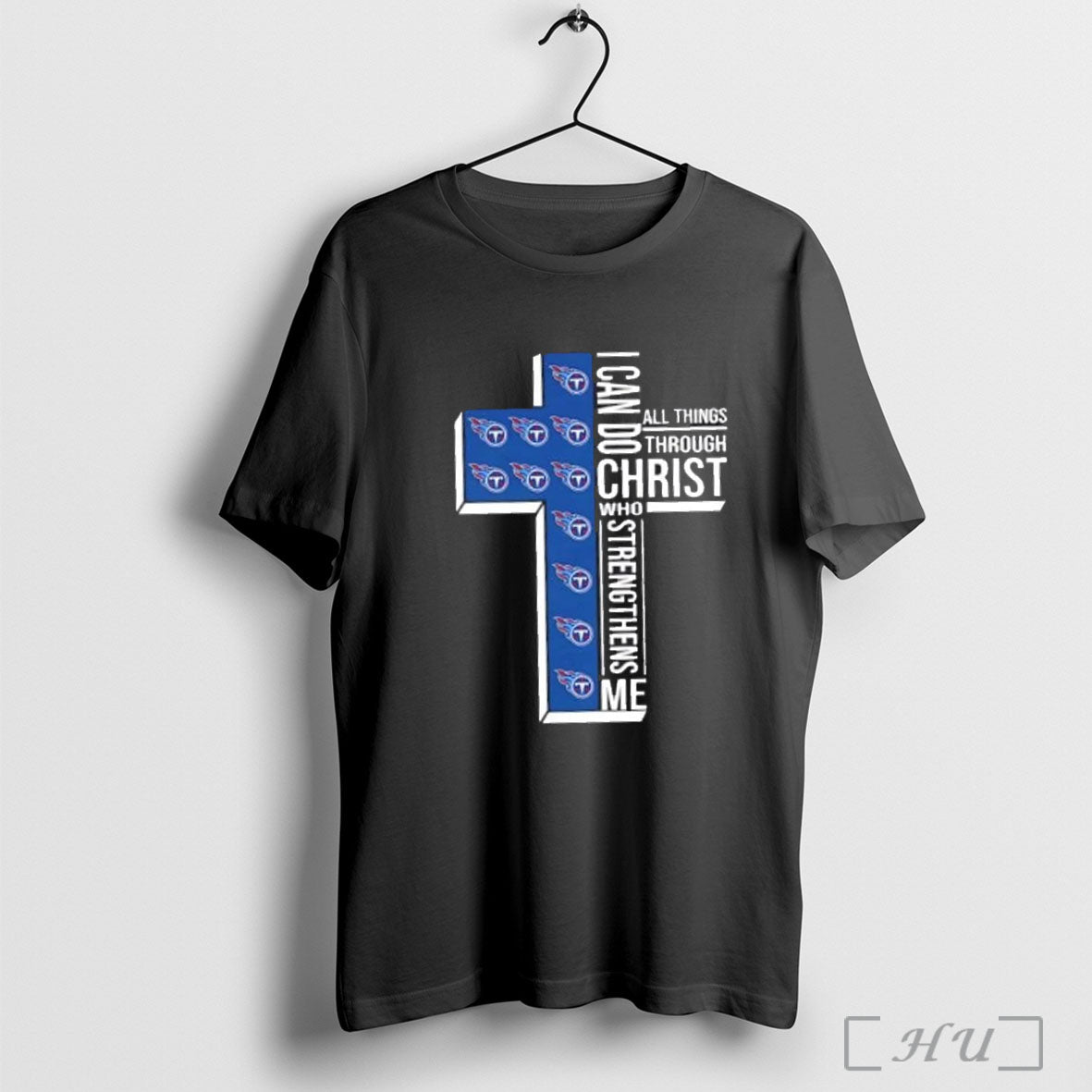 Officials I Can Do All Things Through Christ Who Strengthens Me Tennessee Titans Football Cross