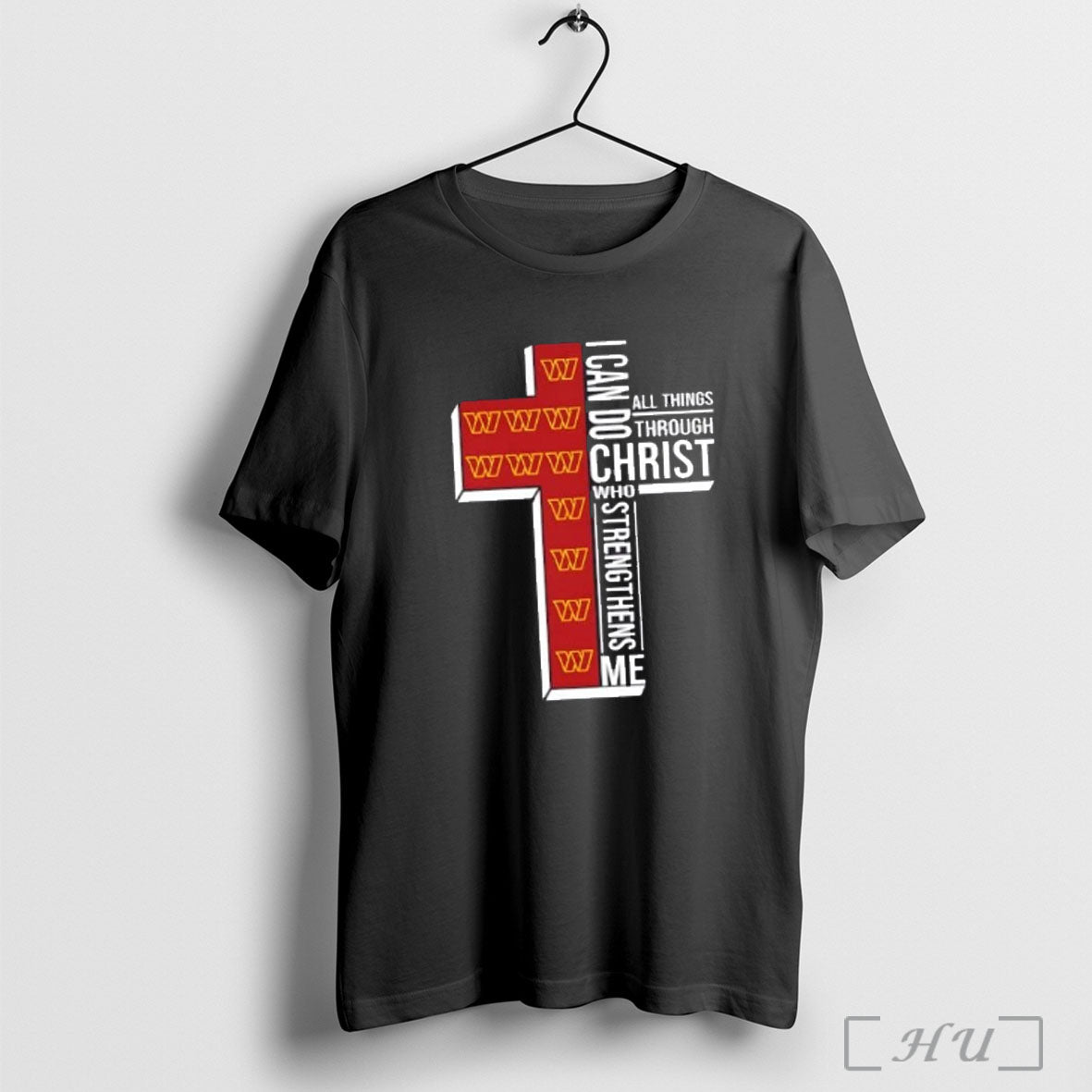 Officials I Can Do All Things Through Christ Who Strengthens Me Washington Commanders Football Cross