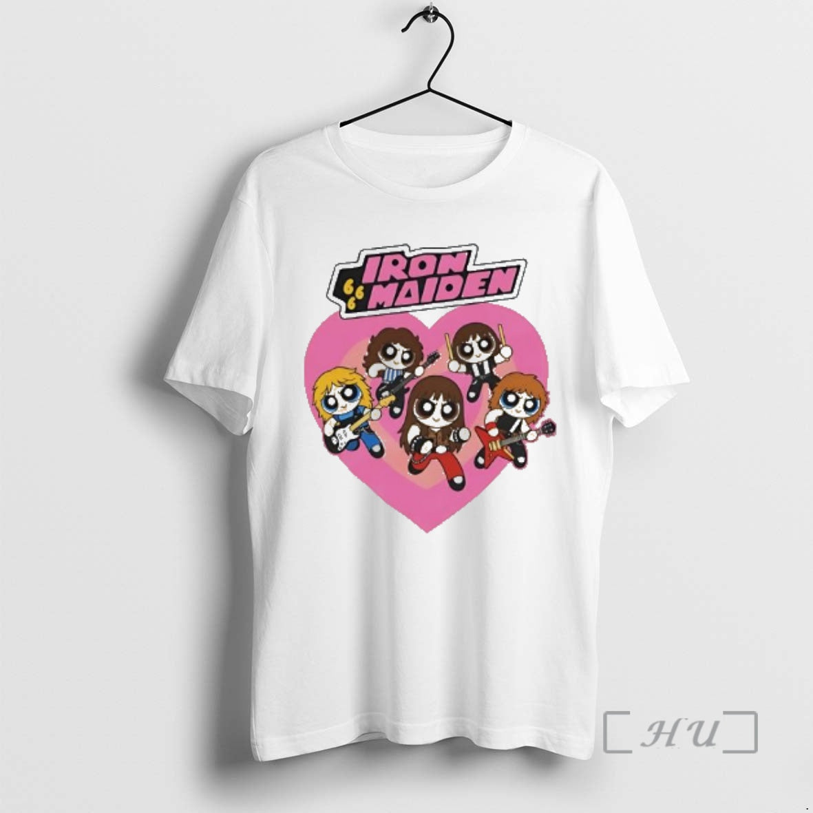 Officials Iron Maiden Powerpuff Girls Style Heart