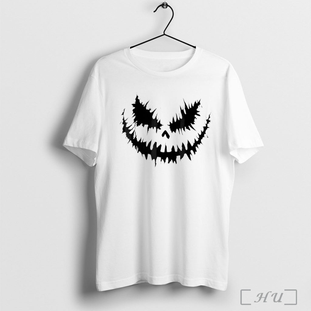 Officials Jack O Lantern Scary Carved Pumpkin Face Halloween T Shirt