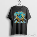 Officials Jacksonville Jaguar Skeleton Riding Jaguar Football Player T Shirt