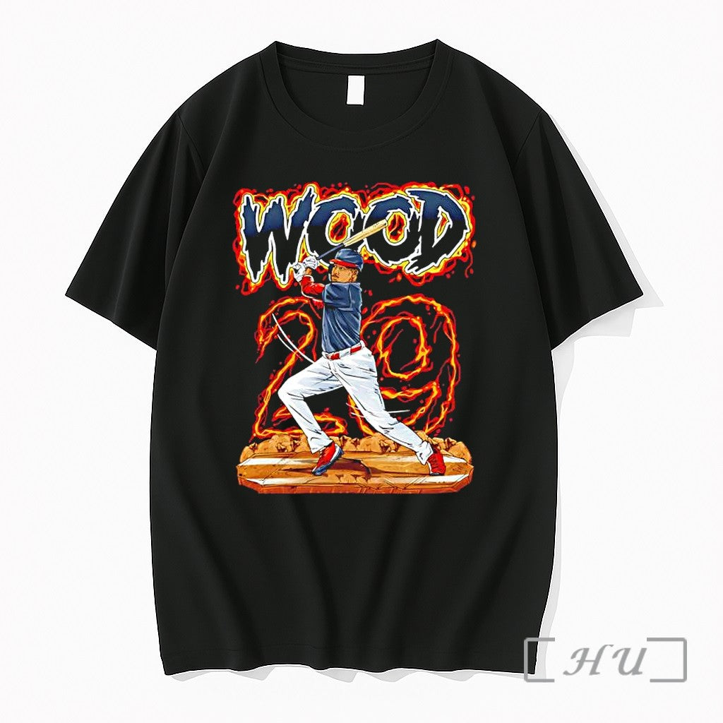 Officials James Wood Washington Nationals Baseball Player Number 29 Flames