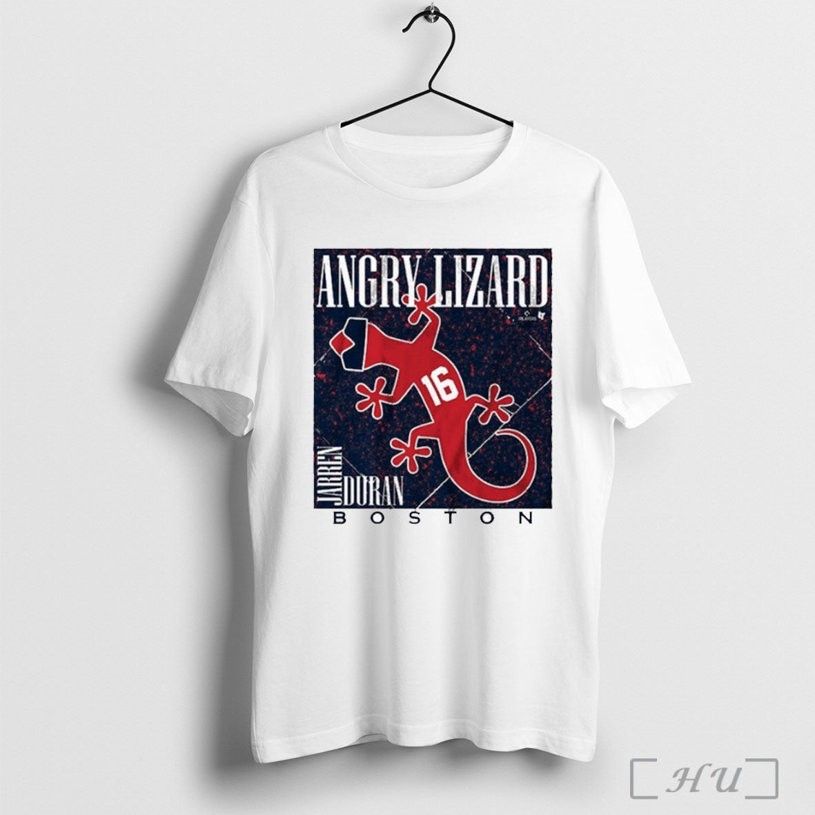 Officials Jarren Duran Angry Lizard Boston Red Sox T Shirt