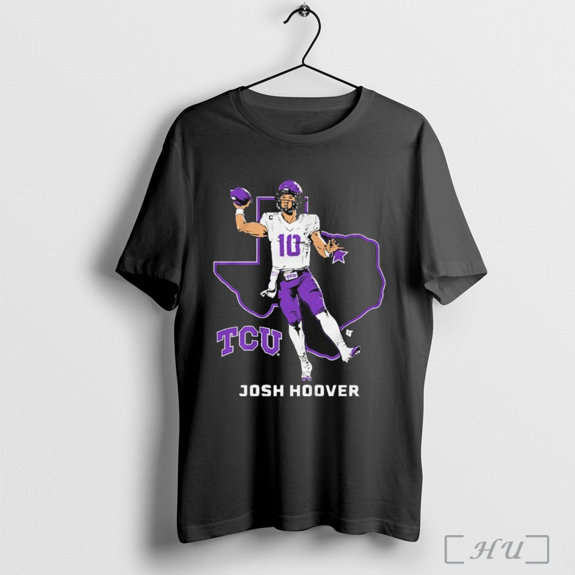 Officials Josh Hoover State Star Tcu Horned Frogs T Shirt
