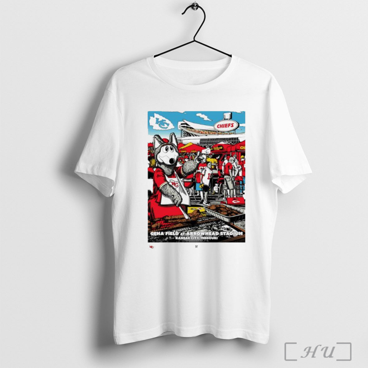 Officials Kansas City Chiefs Geha Field At Arrowhead Stadium Tailgate Mascot Graphic T Shirt