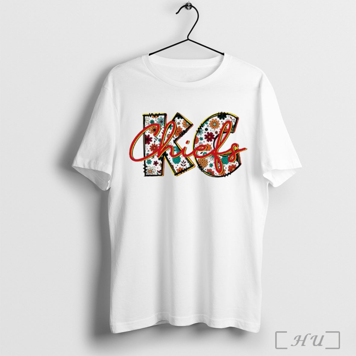 Officials Kansas City Chiefs Football Flowers Retro T Shirt