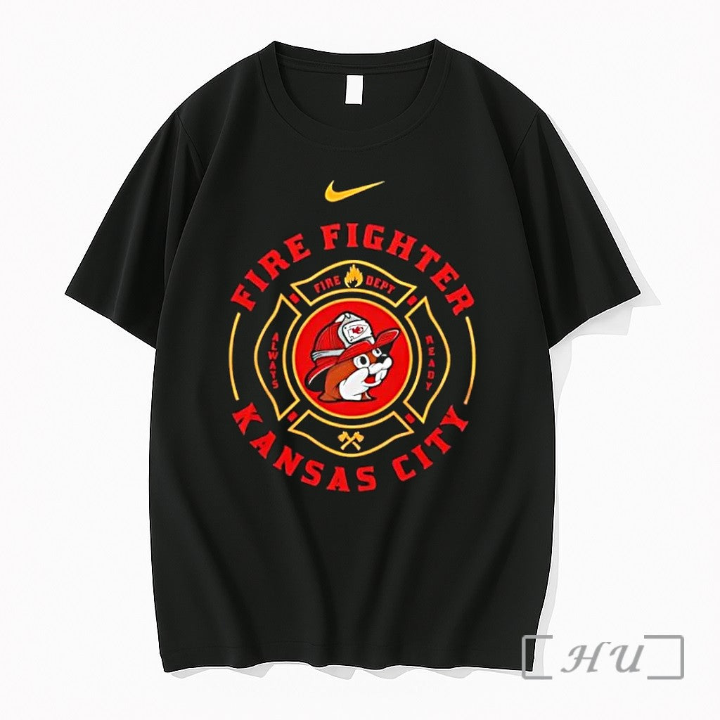 Officials Kansas City Firefighter Buc Ees Chiefs Helmet Maltese Cross